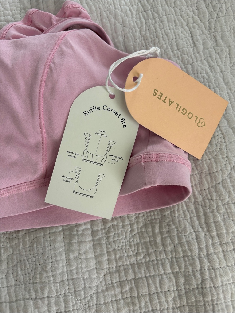 Pink Ruffle Corset Bra Blogilates - Picture 2 of 4